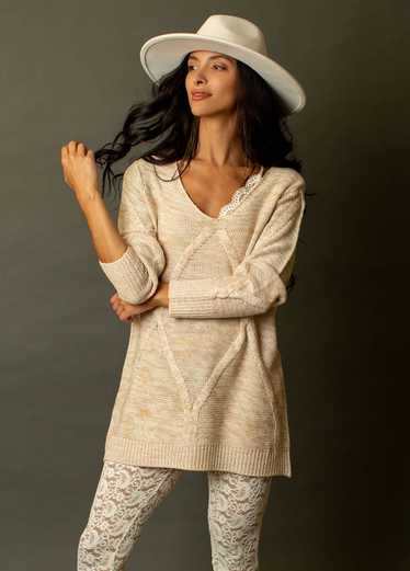 Joyfolie Mirren Sweater in Heather Oat