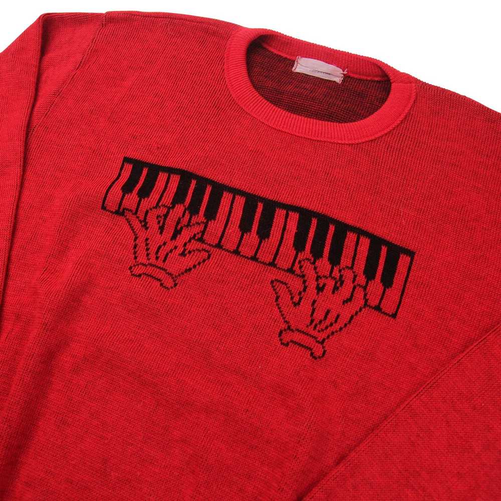 Vintage Vintage Piano Keys Knit Sweater - image 2