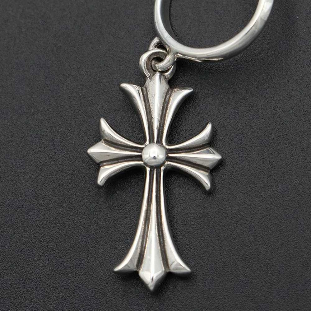 Chrome Hearts Chrome Hearts Tiny Cross Hoop Earri… - image 3