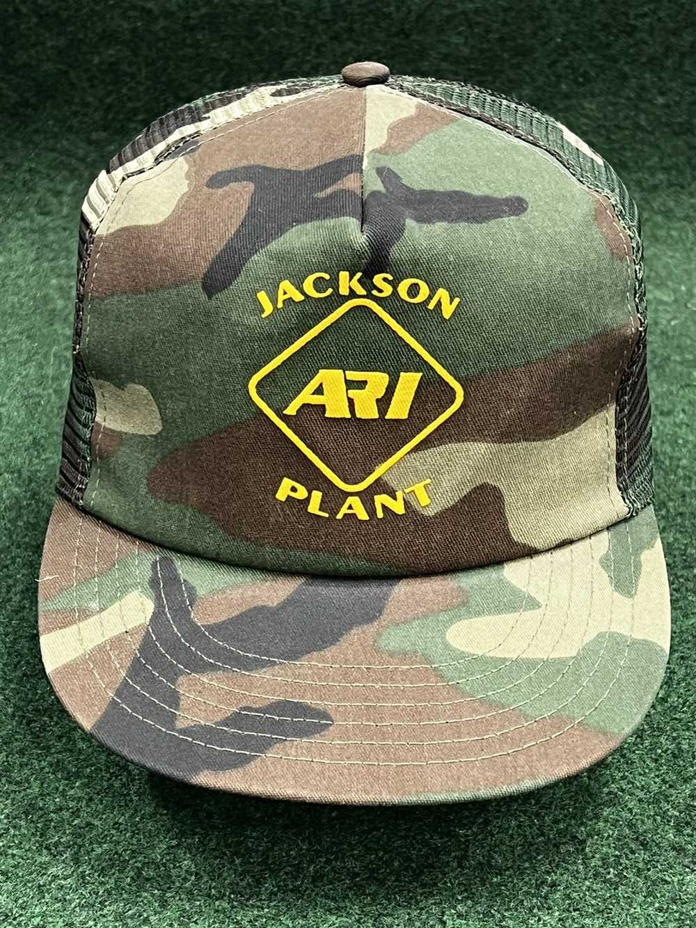 Camo × Trucker Hat × Vintage 80s ARI Camo Trucker… - image 1