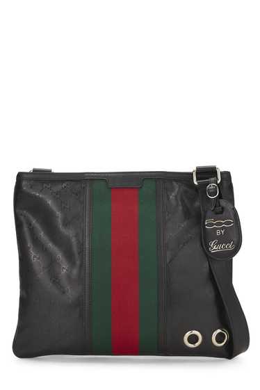 Fiat 500 x Gucci Black Imprime Web Shoulder Bag