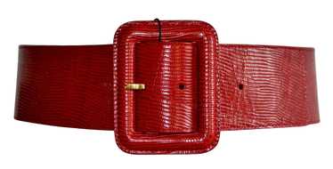 Product Details Red Leather Belt 70cms - image 1