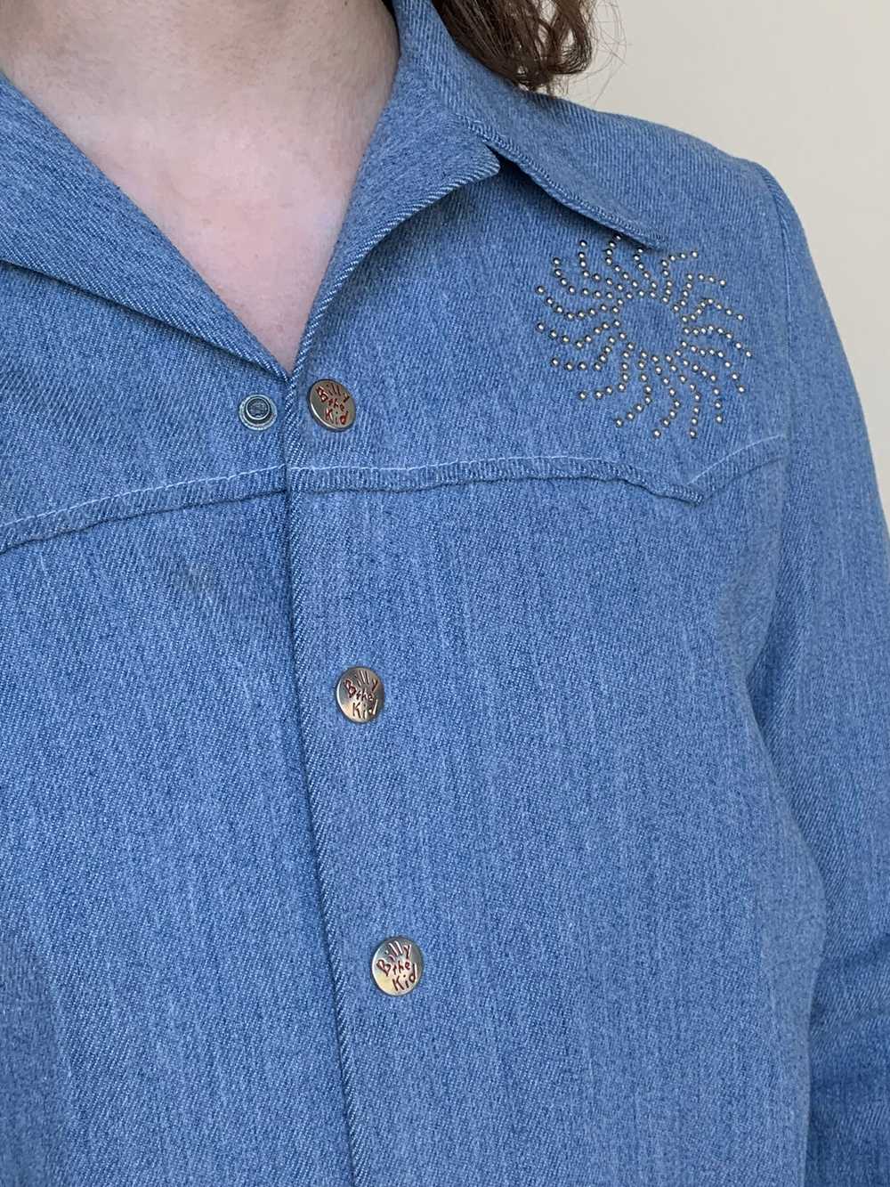 Denim button down shirt - image 2