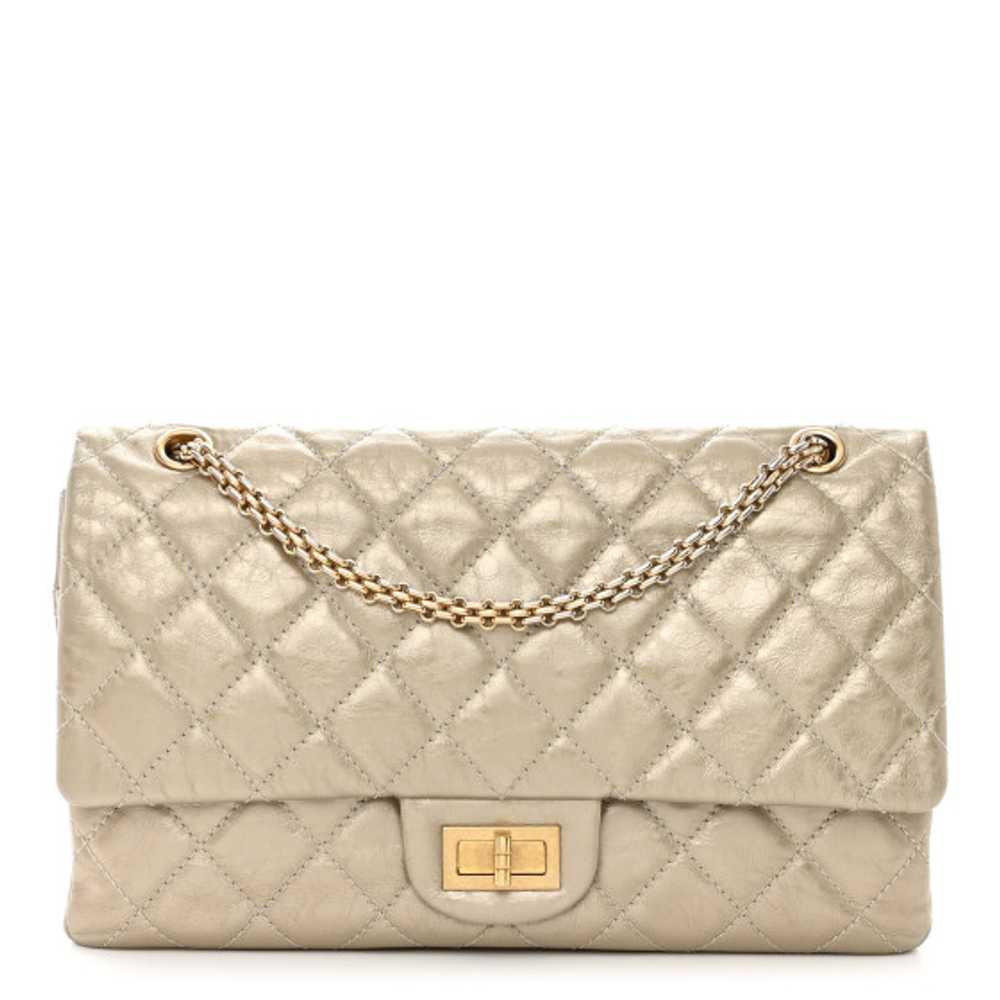 CHANEL Metallic Aged Calfskin Quilted 2.55 Reissu… - image 1