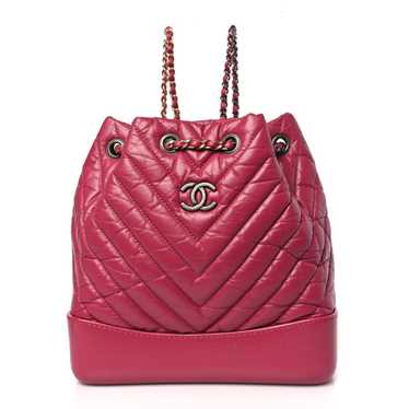 CHANEL Aged Calfskin Chevron Quilted Small Gabrie… - image 1