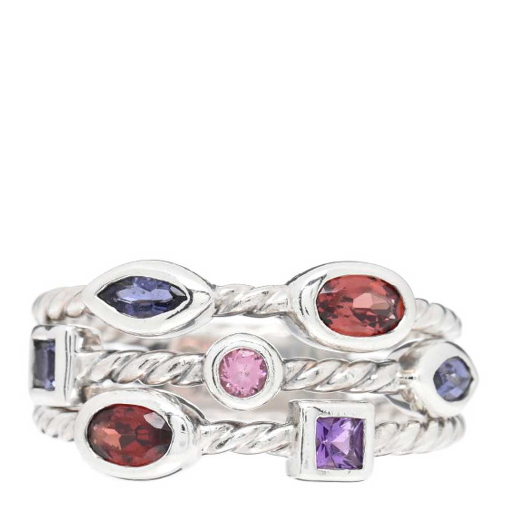 DAVID YURMAN Sterling Silver Amethyst Iolite Tour… - image 1