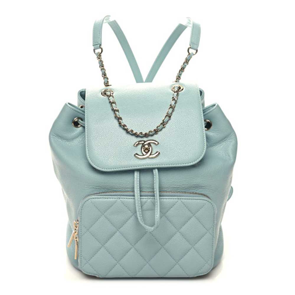 CHANEL Caviar Quilted Business Affinity Backpack … - image 1