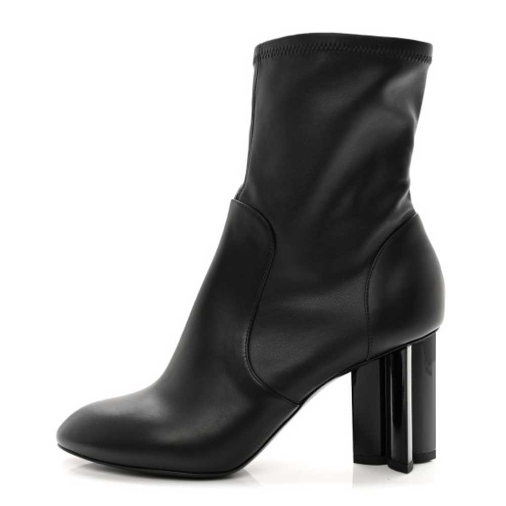 LOUIS VUITTON Calfskin Silhouette Ankle Boots 38.… - image 1