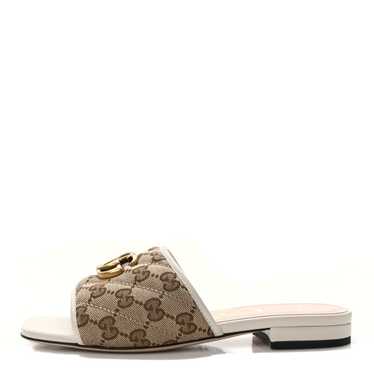 GUCCI Monogram Matelasse Diagonal GG Marmont Flat… - image 1