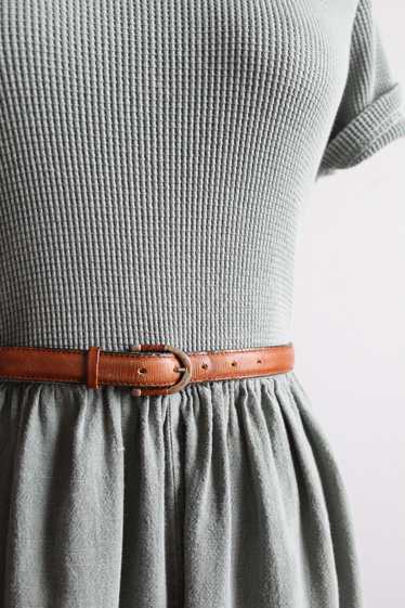 cognac leather belt