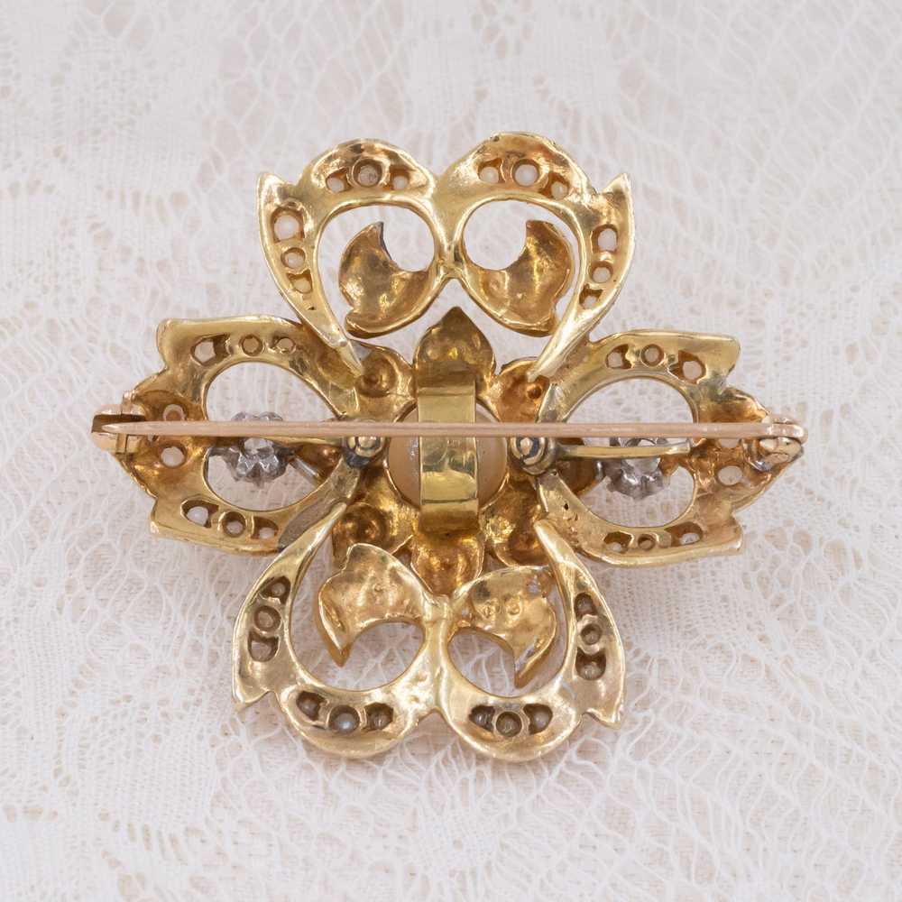 Pearl & Diamond Convertible Bracelet C. 1960 - image 4