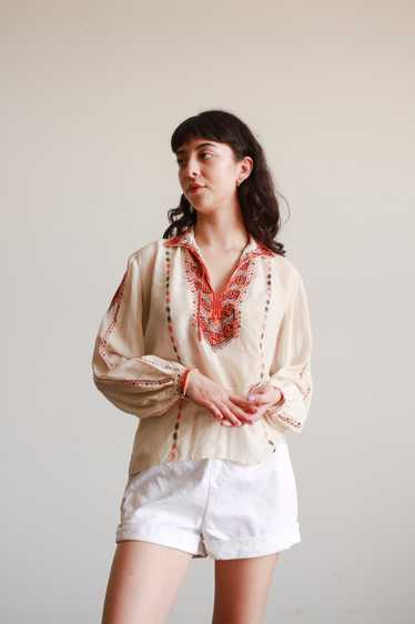 1940s silk blouse - Gem