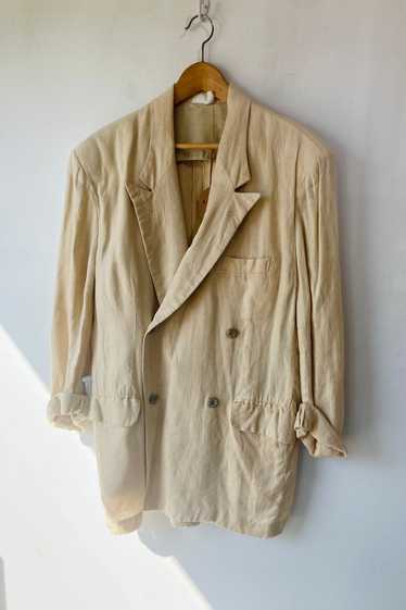 Matsuda Oversized Yellow Linen Blazer