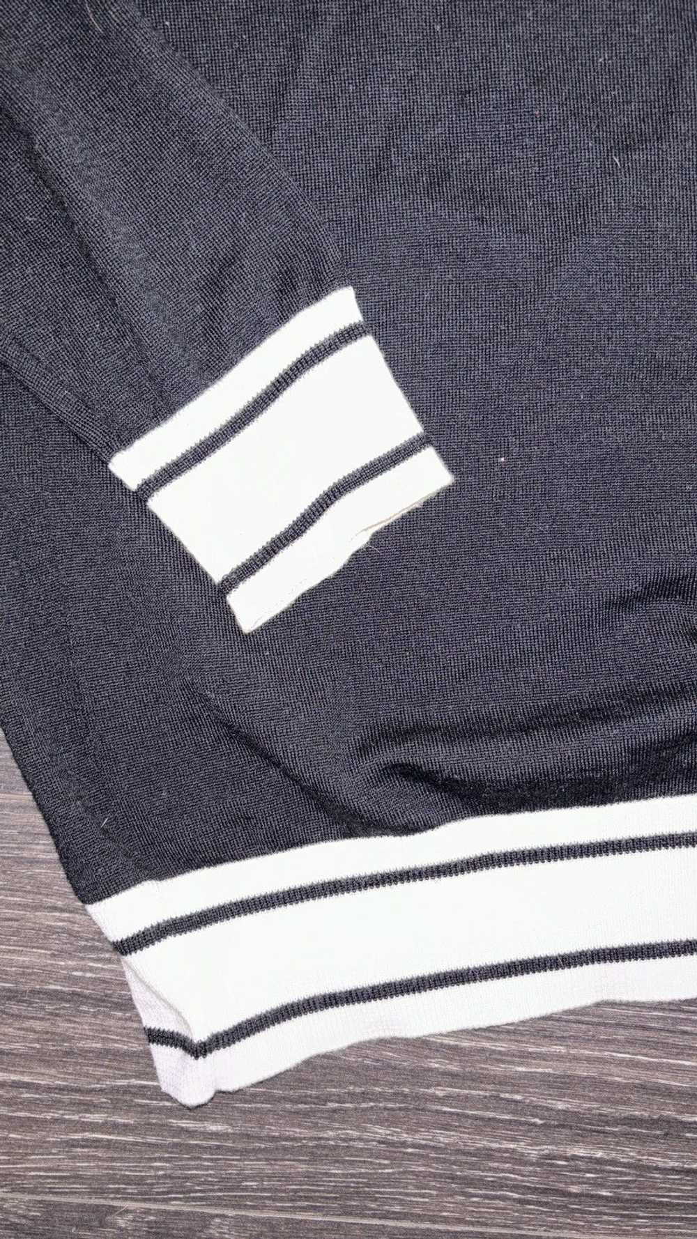 Balmain Black & White Wool Logo Sweater - image 3