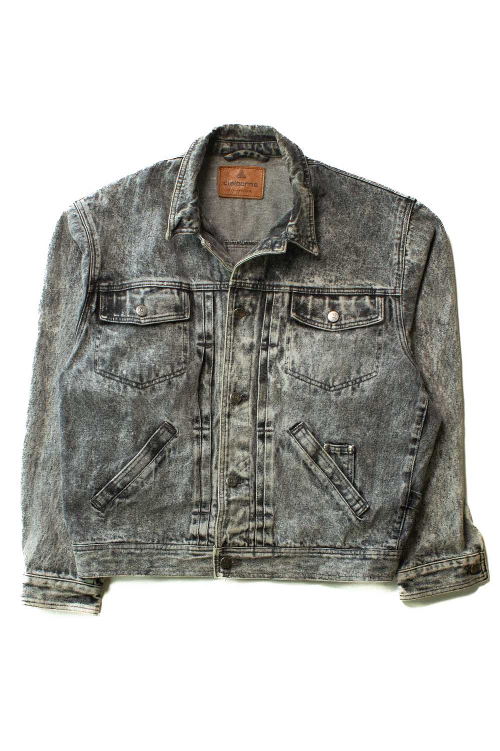 Vintage Gray Liz Claiborne Denim Jacket (1990s) - image 1