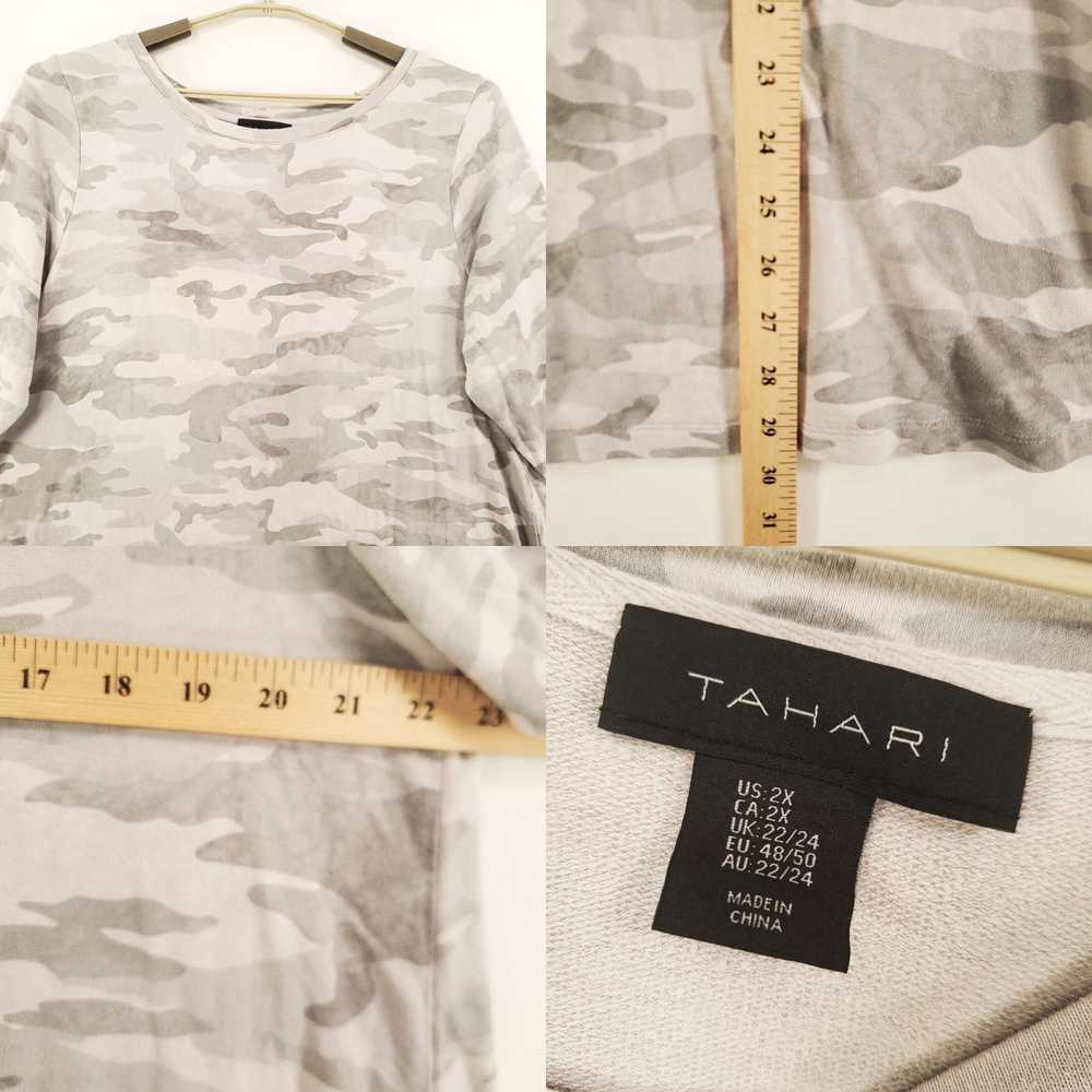 Vintage Tahari Blouse Womens 2X Pullover Soft Com… - image 4