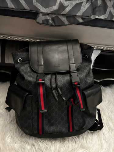 Gucci Gucci GG Black Canvas Backpack