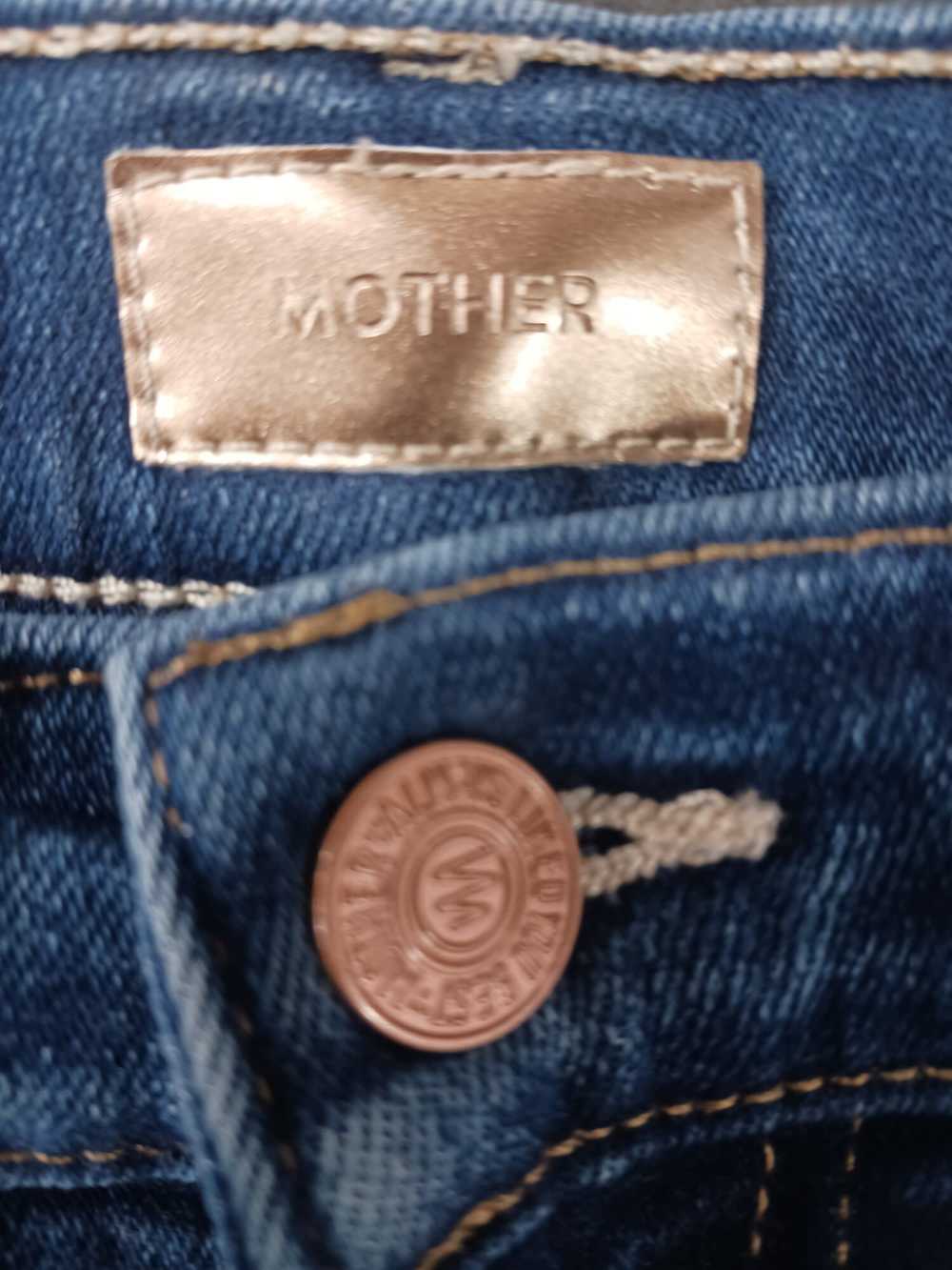 Mother The Hustler Ankle Fray Jeans Women's Size … - image 3