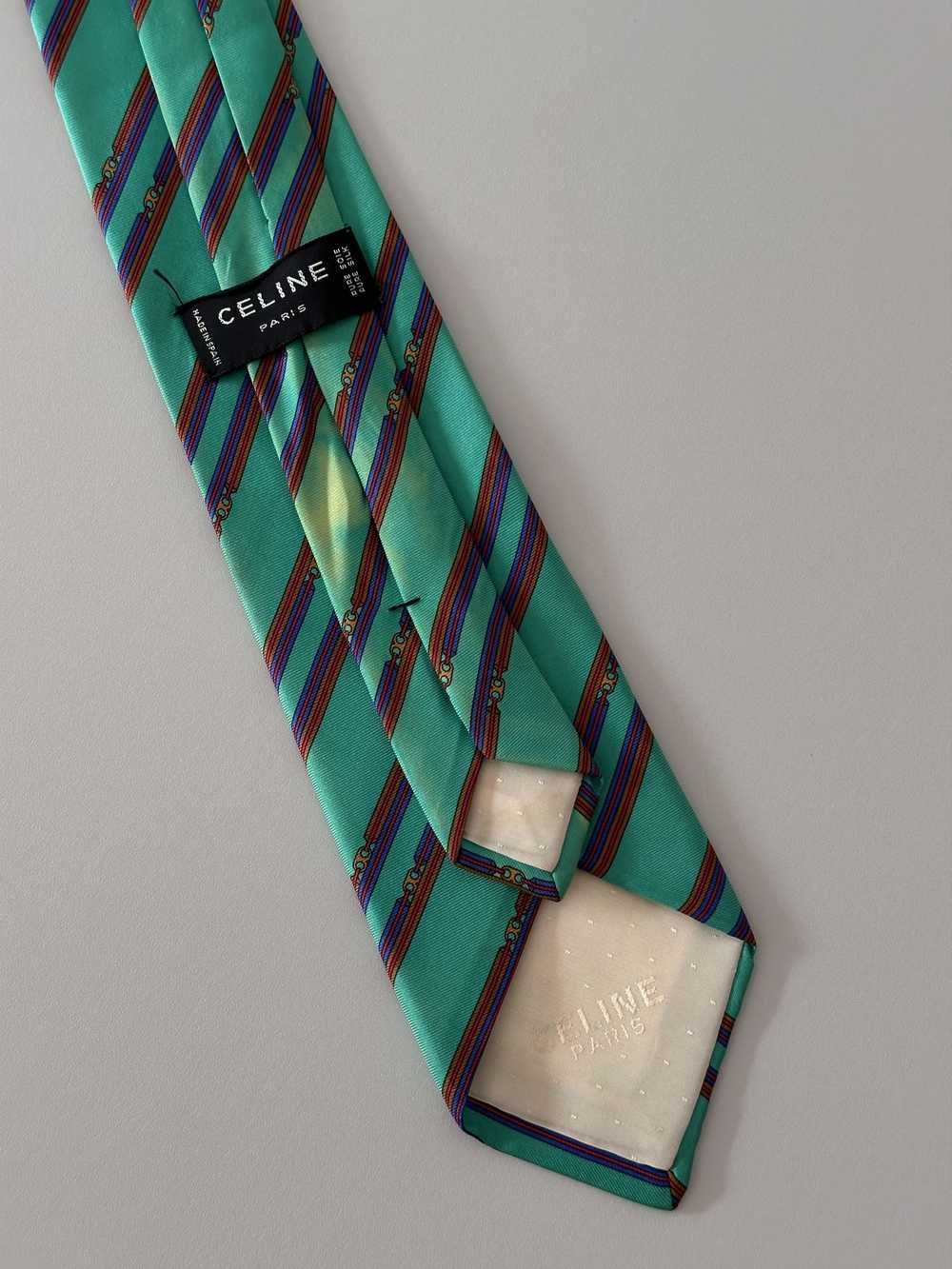 Celine × Luxury × Vintage Vintage Celine Paris Tie - image 7