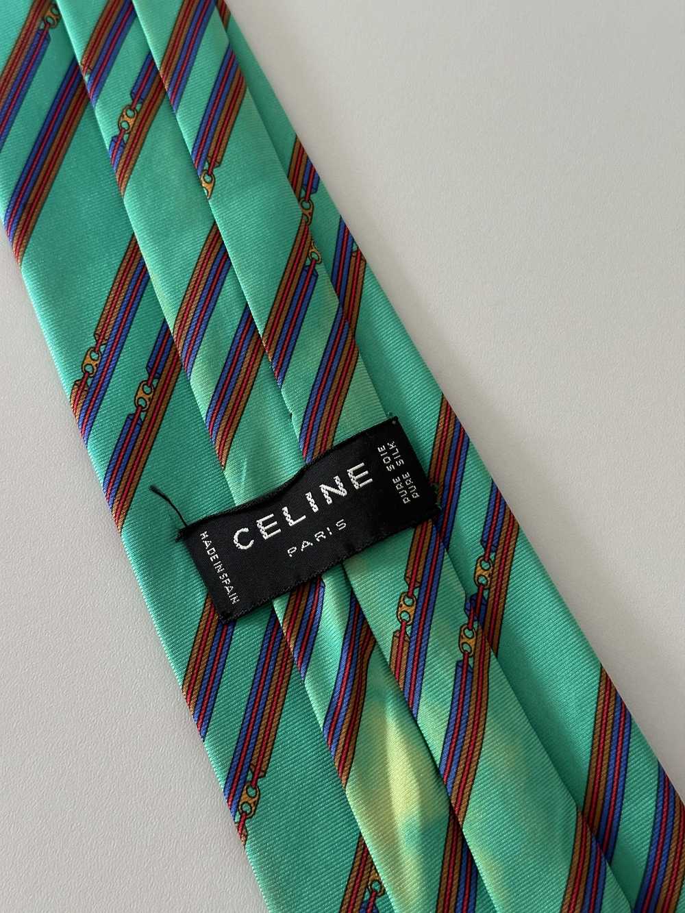 Celine × Luxury × Vintage Vintage Celine Paris Tie - image 8