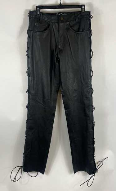 Unbranded Black Leather Pants - Size 30