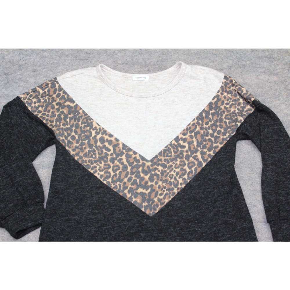 Vintage First Love Sweater Size Large L Leopard A… - image 2