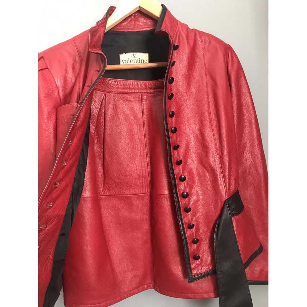 Valentino Garavani Leather biker jacket - image 4