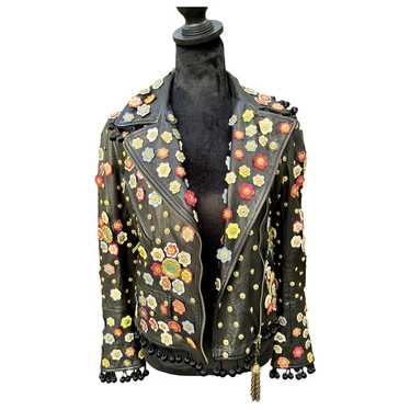 Moschino Leather biker jacket