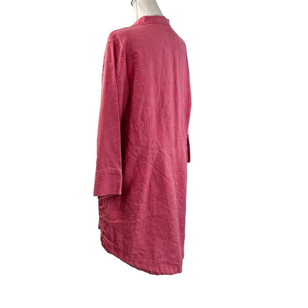 Jill.J J. Jill Linen Button Up Shirt Pink Lightwe… - image 7