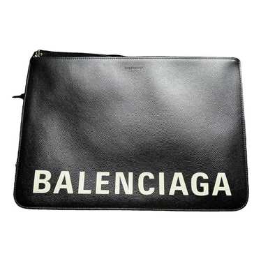 Balenciaga Everyday leather clutch bag