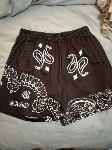 Streetwear Sago Studio Brown Paisley Short - image 1