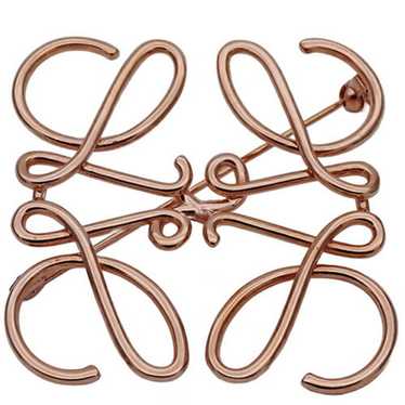 Loewe LOEWE Brooch for Women Anagram Pink Gold - image 1