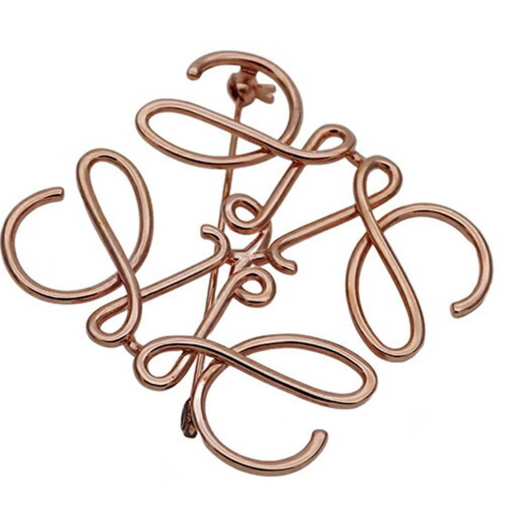 Loewe LOEWE Brooch for Women Anagram Pink Gold - image 2