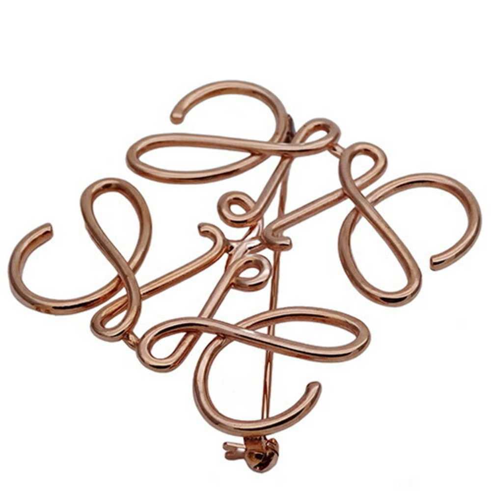 Loewe LOEWE Brooch for Women Anagram Pink Gold - image 4