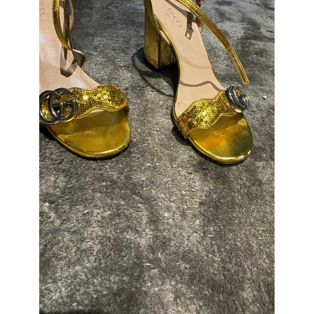 Gucci Marmont glitter sandal - image 2