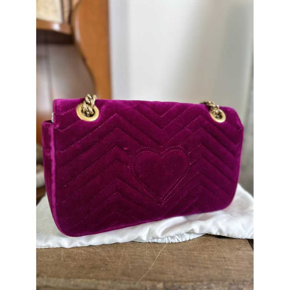 Gucci Gg Marmont Flap velvet handbag - image 10