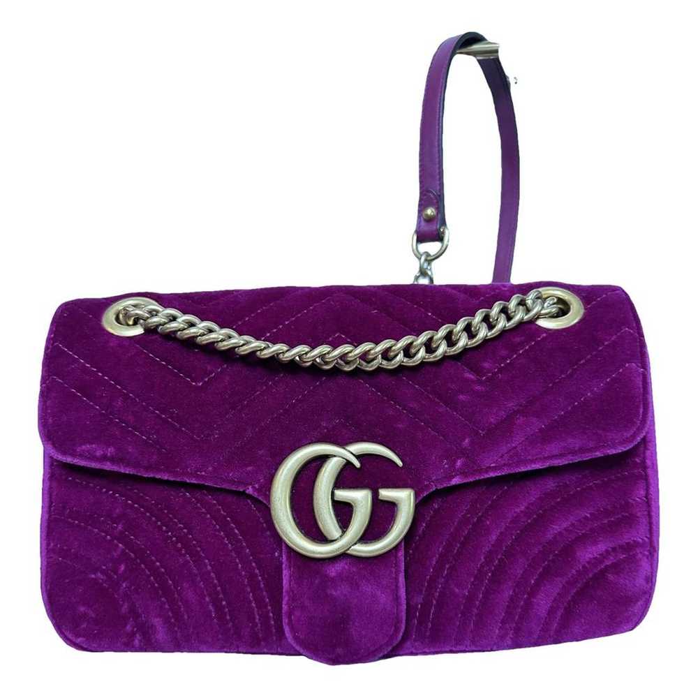 Gucci Gg Marmont Flap velvet handbag - image 1