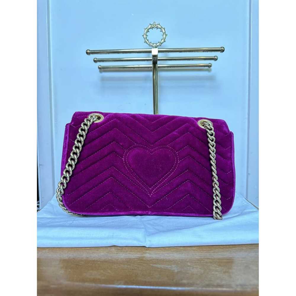 Gucci Gg Marmont Flap velvet handbag - image 3