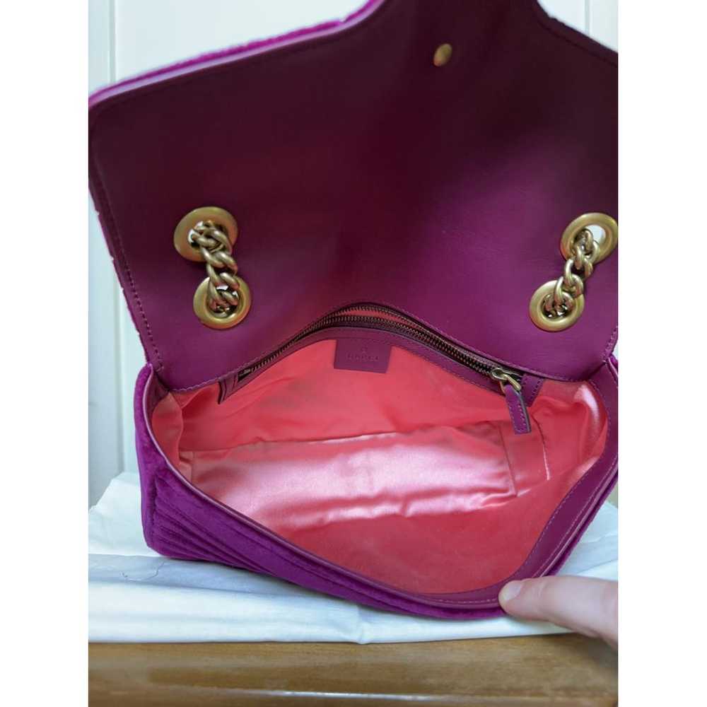 Gucci Gg Marmont Flap velvet handbag - image 4