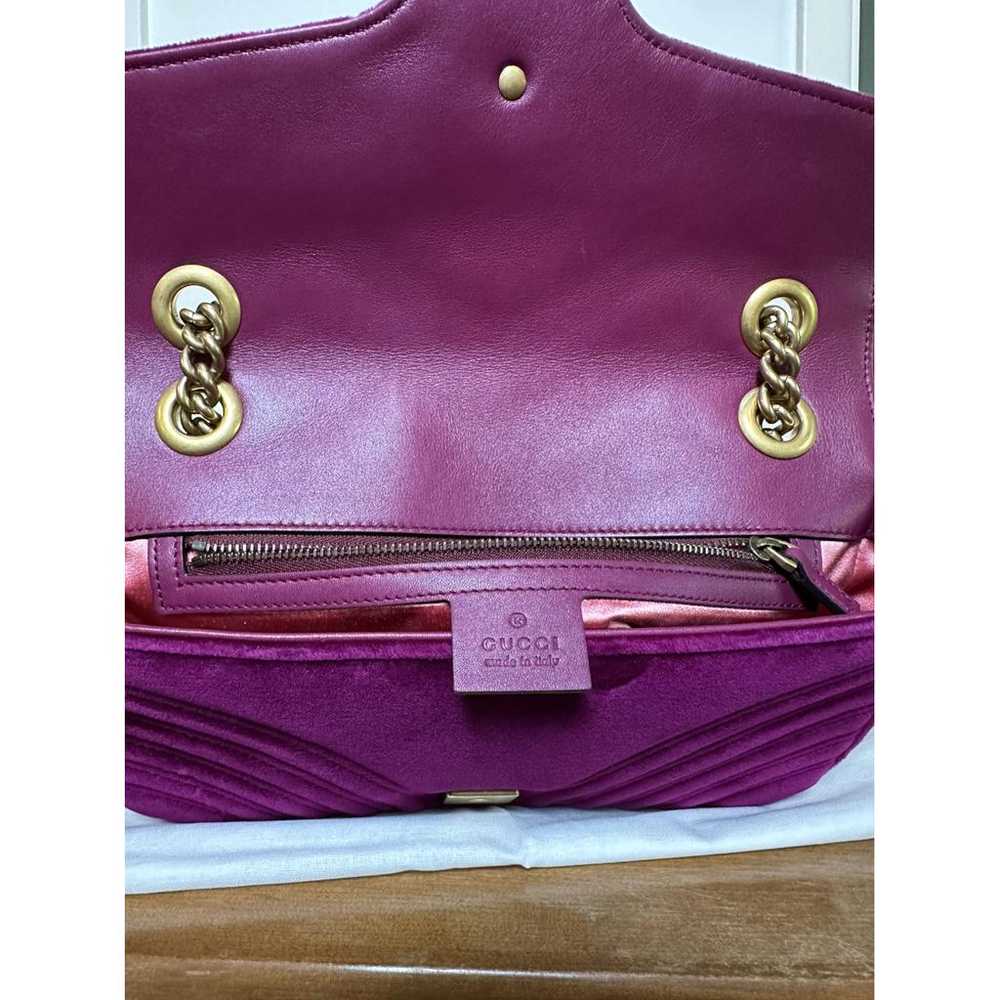 Gucci Gg Marmont Flap velvet handbag - image 5