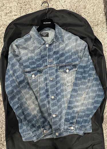 Balenciaga Balenciaga Logo-Print Denim Jacket