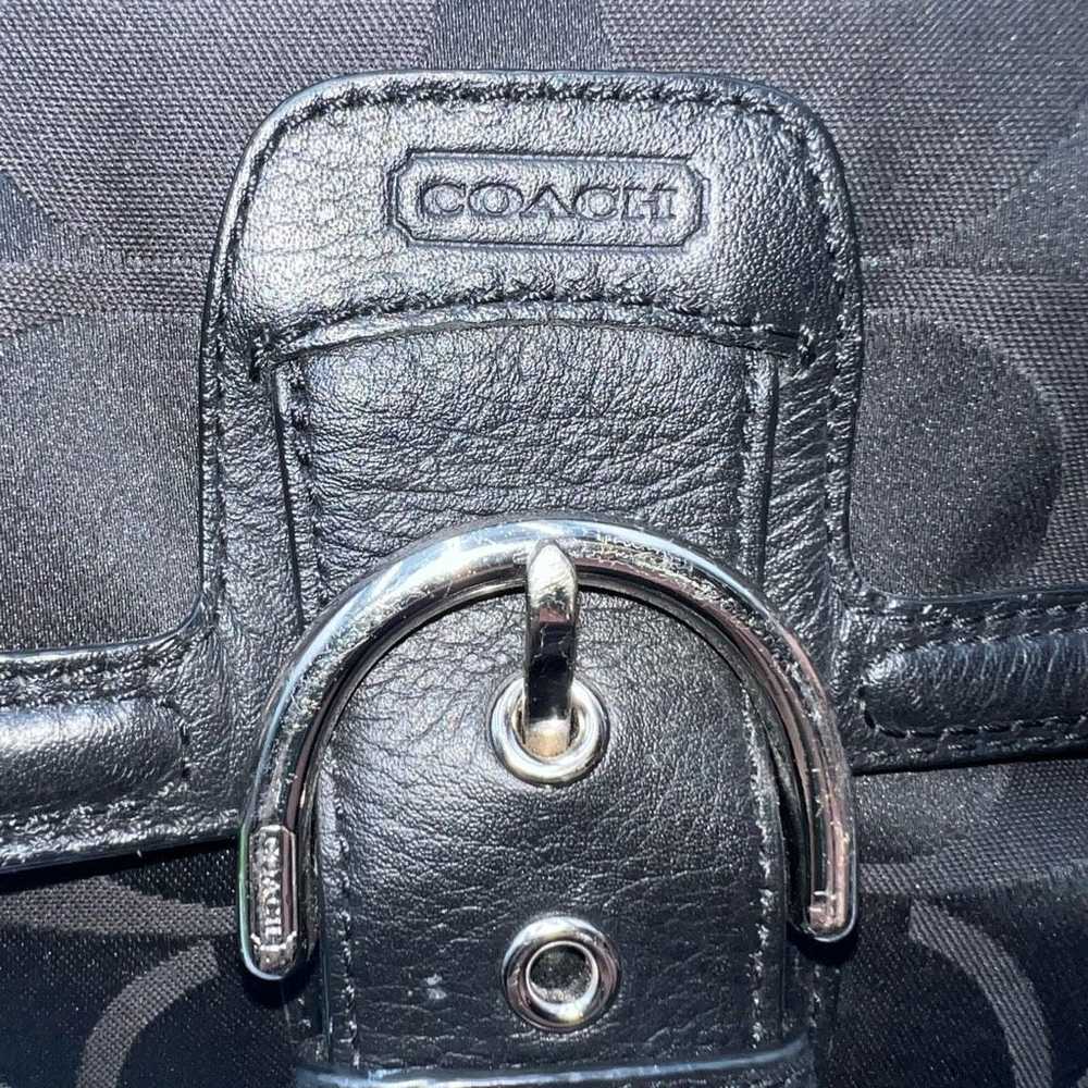 Coach Coach Campbell Signature Satchel Black - image 10