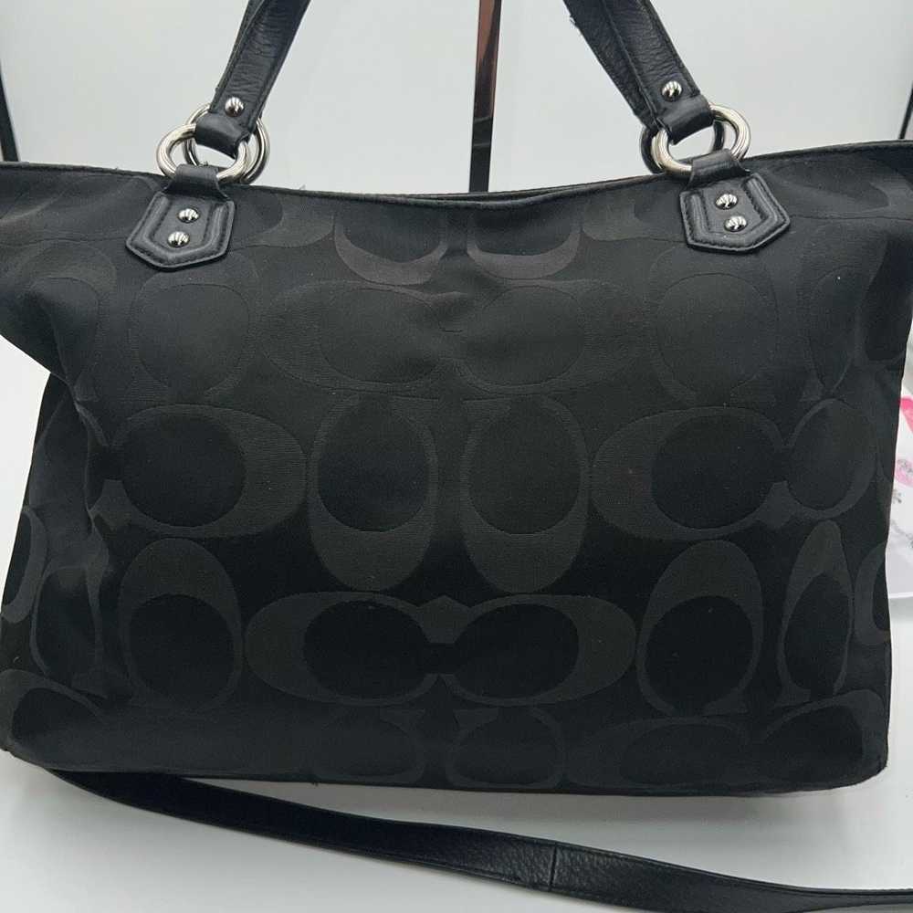 Coach Coach Campbell Signature Satchel Black - image 6