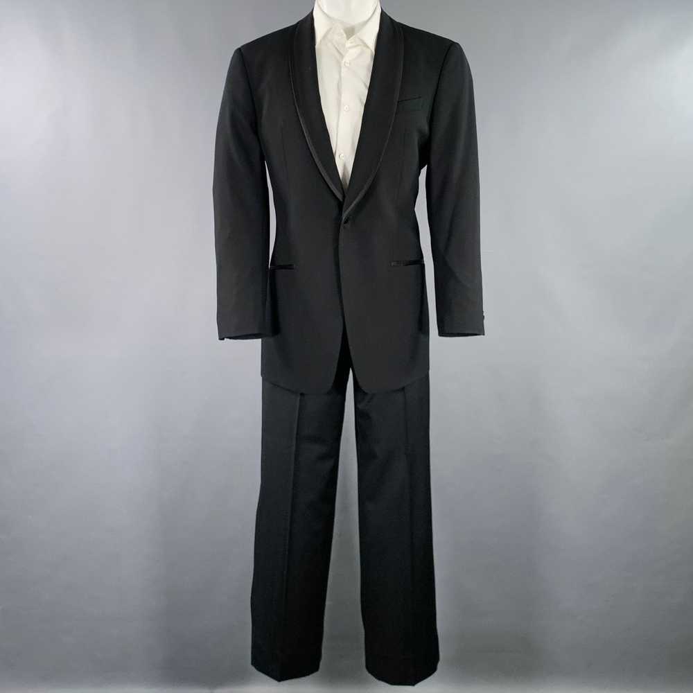 Armani Collezioni Black Wool Shawl Collar Tuxedo - image 3