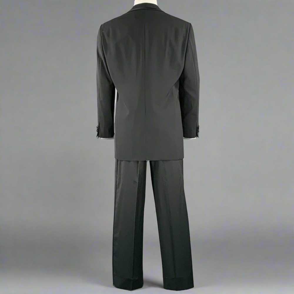 Armani Collezioni Black Wool Shawl Collar Tuxedo - image 4