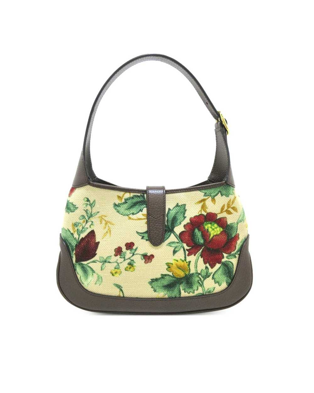 Gucci Printed Canvas Flora Jackie Bag - image 3