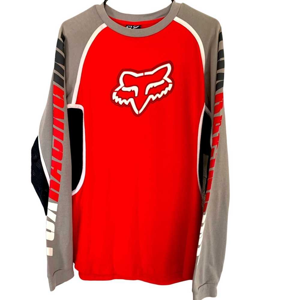 Fox Racing FOX RACING LONGSLEEVE POLYESTER COTTON… - image 1