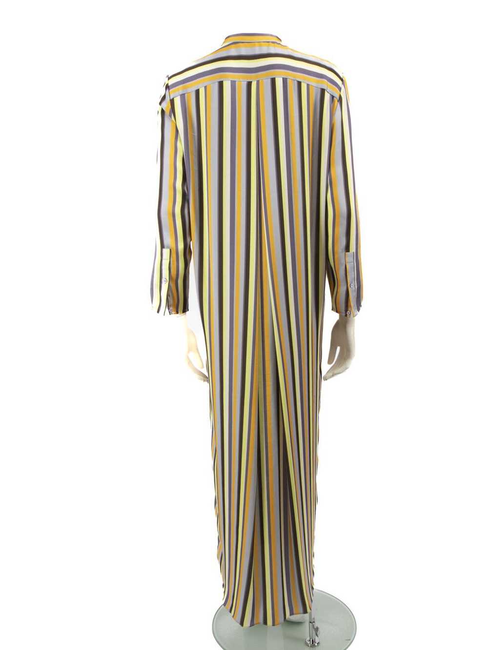 Acne Studios Striped Ruffle Accent Midi Dress - image 3