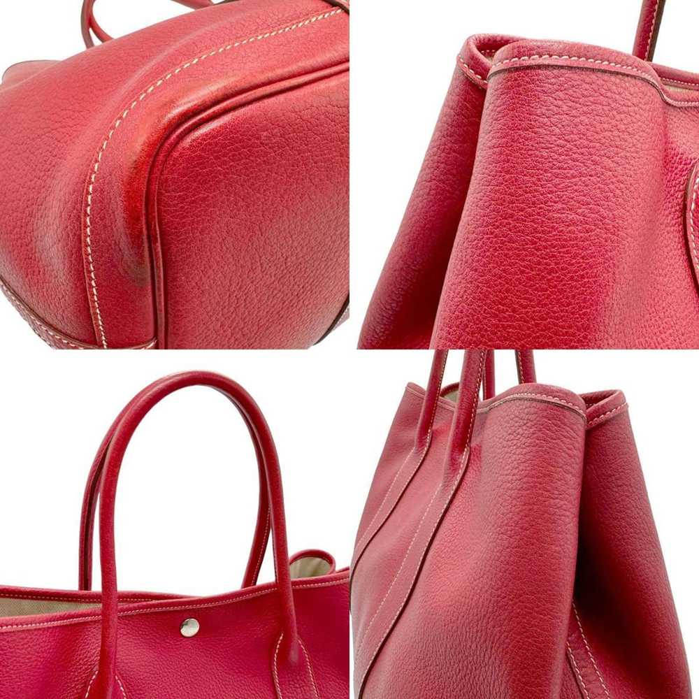 Hermes Hermes Handbag Garden PM 36 Negonda Red Wo… - image 4