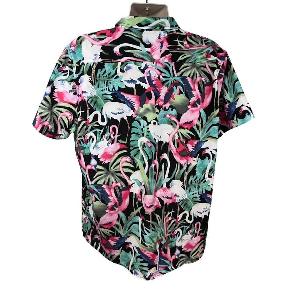 Vintage Molokai Surf Co Black Pink Flamingo Hawai… - image 2